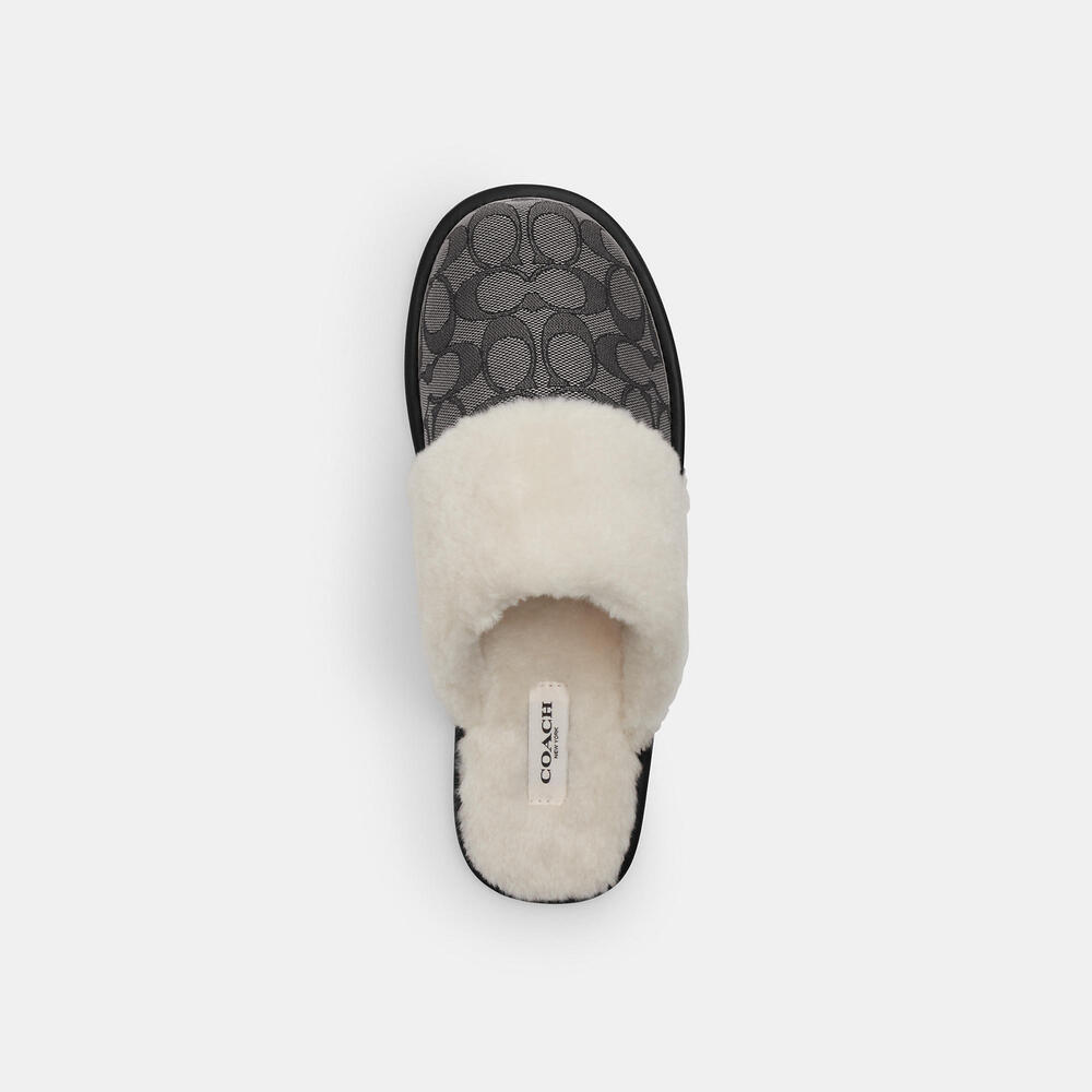 Coach Zena Slipper In Signature Jacquard - Picture 4 of 4